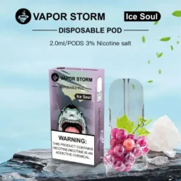 【買6送主機】VAPOR STORM 風暴五代通用煙彈 2ml激爽配方不嗆喉 x 陶瓷網芯防漏升級 3%尼古丁極致濃郁 台灣現貨秒發