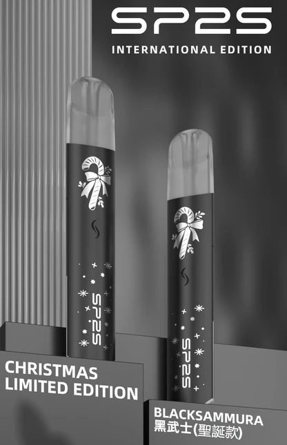 SP2S 聖誕限定 國際版主機 奢華「鹿頭雪花立體浮雕」工藝 幻彩LED呼吸燈 Type-C 閃充 一代煙彈完美兼容 台灣現貨秒發免等:圖片 2