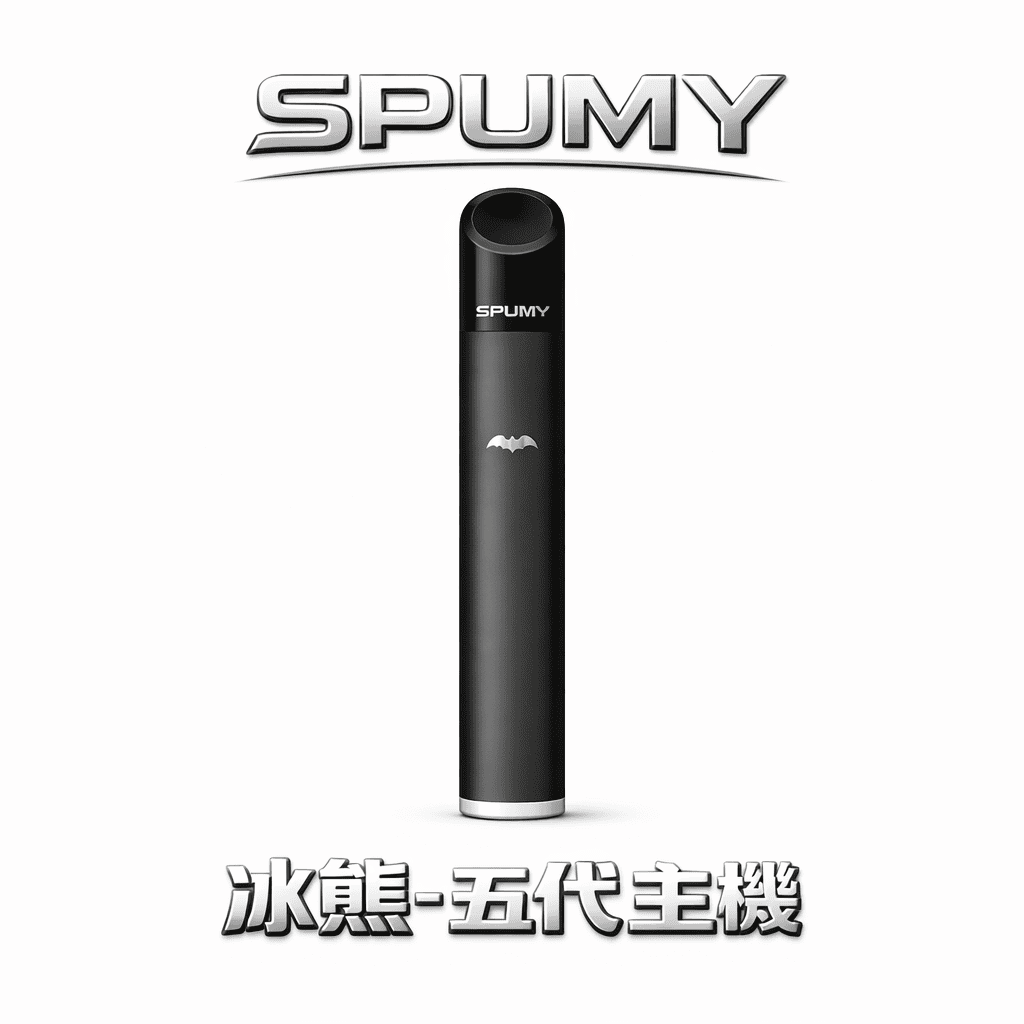 【SPUMY 冰熊】五代通用主機 480mAh 超大電量快充 雙檔功率調節精準控溫 智能呼吸顯示燈(通用 四代 / 五代 / 六代煙彈 台灣現貨秒發)