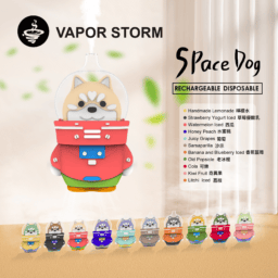 太空狗 VAPOR STORM 8000口拋棄式 多口味可愛款造型設計 12ml 巨量裝大容量 可充電續航 台灣現貨 秒發不用等