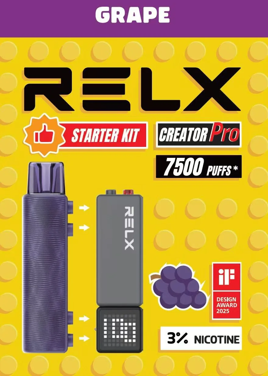 RELX 悅刻 Creator積木 7000口 拋棄式電子煙套裝 入門套裝含主機 6ml儲油倉 3%尼古丁鹽綿密口感 台灣現貨秒發:圖片 6